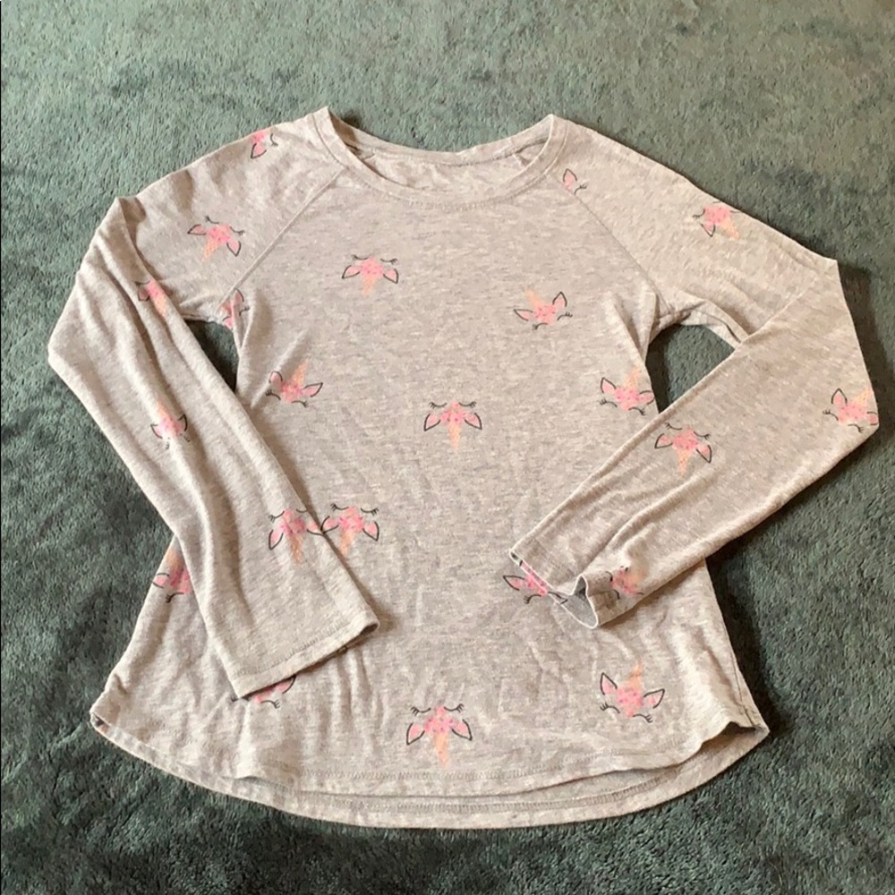 Justice Size 8 Unicorn Top